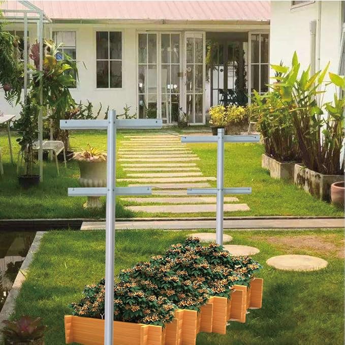 MRGARDEN Raspberry Trellis with Adjustable Arms, Raspberry Stake, Vineyard Trellis 1 Pack