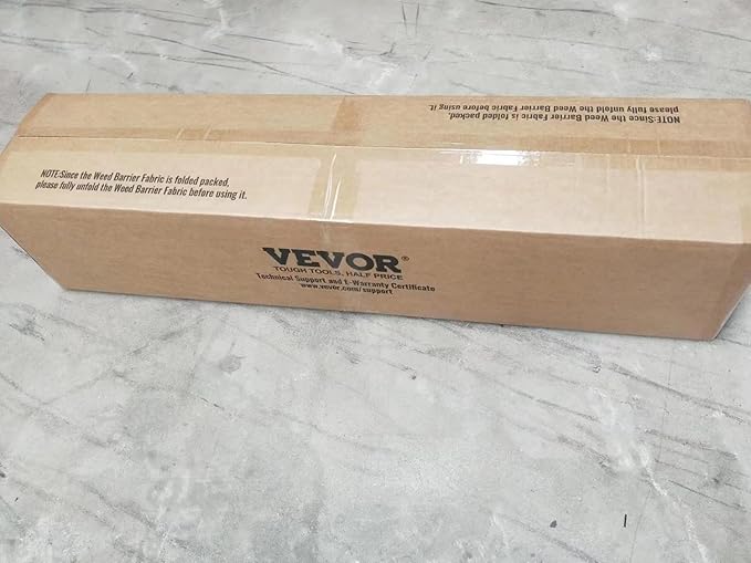 VEVOR Driveway Fabric, Heavy Duty 6x300ft 3oz Woven Landscape Fabric, Garden Weed Barrier Fabric, Weed Control Fabric, Geotextile Fabric for Landscaping, Ground Cover, Weed Block Gardening Mat, Black