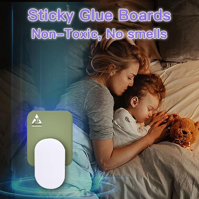 36 Pcs Sticky Refill Glue Cards, Compatible with Safer Home SH502, Dynatrap DT3005W-DS3, DT23005-06, Targets Moth, Fly, Mosquito, Gnat and More, Safe and Super Sticky (Matcha Green)