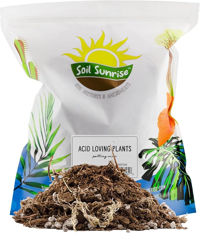 Acid Loving Plant Potting Soil Mix (12 Quarts), Premium Container Blend pH Balanced for Azaleas, Rhododendrons, Blueberries and More