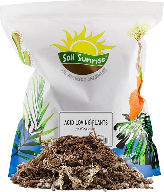 Acid Loving Plant Potting Soil Mix (12 Quarts), Premium Container Blend pH Balanced for Azaleas, Rhododendrons, Blueberries and More