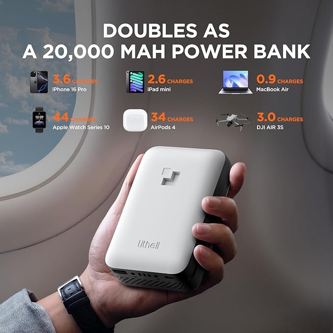 Litheli Electric Lawn Mower Cordless,Grass Cutter Machine for 1600 Sq.Ft.Lawnmower with Brushless Motor,13 In Cutting Width,8 Gallon Capacity,Cutting Height from 1 to 2.5 In, Includes 1 4.0 Ah Battery