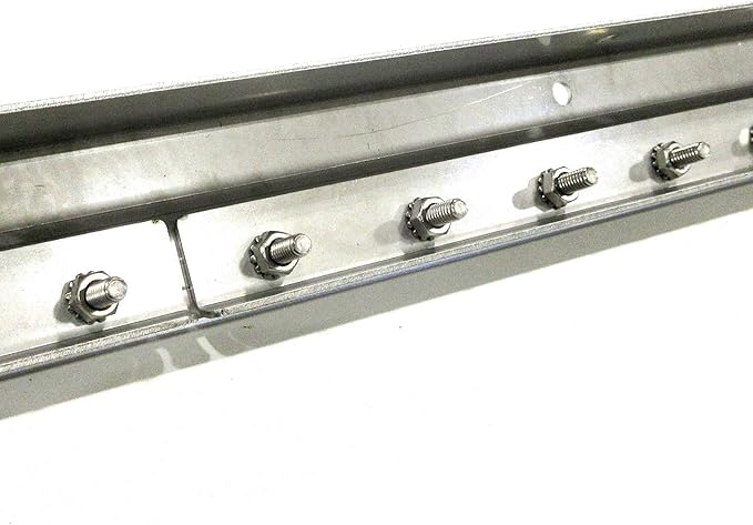 Strip Curtain Door Hardware - 304 Stainless Steel Strip Door Hanger, Universal Jamb or Wall Mount, Commercial Industrial use Plastic Strip Door Hanger - 6 Foot (Two 3 Foot Sections)