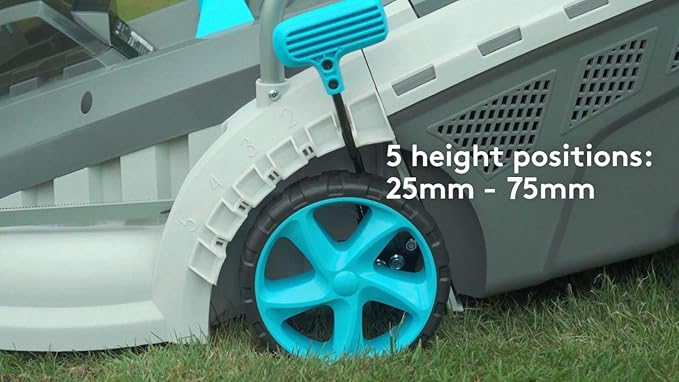 40V Cordless Lawn Mower 18 Inch Lightweight Lawnmower Brushless Motor 5 Cutting Heights Adjustable 2-1 Push Mowe W/Battery and Fast Charger