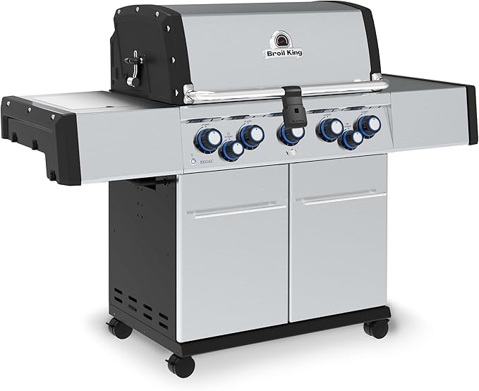 Broil King 958344 Regal S 590 Pro Propane Gas Grill, 5-Burner, Stainless Steel