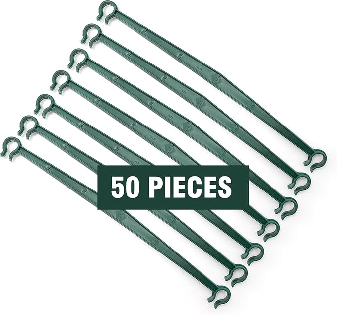 50PCS Stake Arms for Tomato Cage,11.8 Inches Expandable Trellis Connectors for Climbing Plants, Garden Plants, Vegetables, 16mm