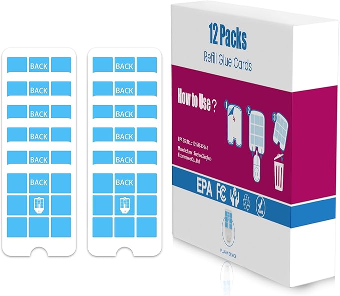 12-Pack Refill Glue Boards for SQWJP Fly and Insect Traps (12 Refill)