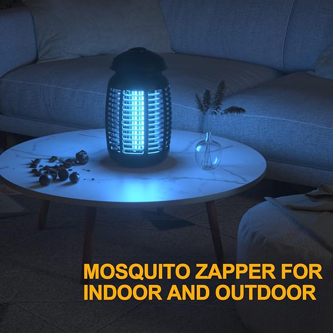 VANELC Bug Zapper for Indoor and Outdoor, 4200V Electric Mosquito Zapper, High Powered Waterproof Fly Zappers Mosquito Traps Outdoor, Fly Control for Home, Kitchen, Backyard, Camping