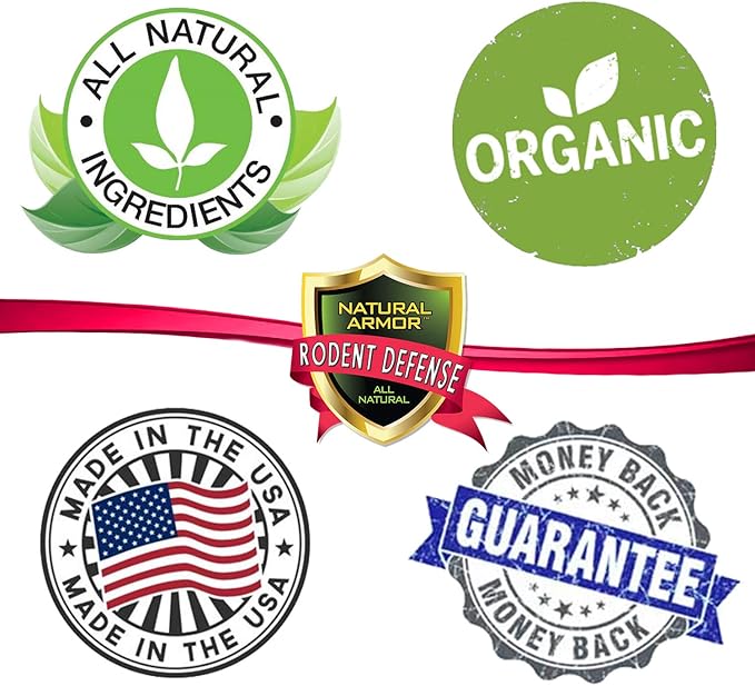 Natural Armor Peppermint Repellent for Mice/Mouse, Rats & Rodents. Natural Spray for Indoor & Outdoor Use Rodent Shield - 320 Fl Oz (2.5 Gallons, Case of 2)