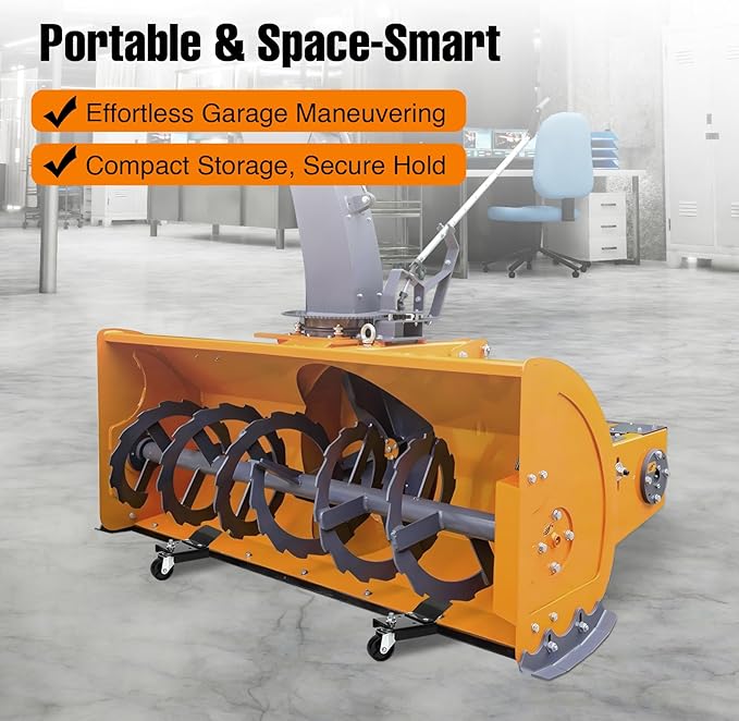 Heavy-Duty Snow Blower Storage Dollies, Replacement for John Deere LP70692, Fit 44", 47", 54" Snow Blowers, with 360° Locking Caster Wheels for Easy Movement (2PCS)