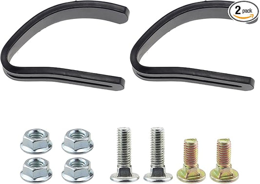 lrnyso Snow Plow Skid Pair Kit GXH24690 Fits John Deere Cub Cadet MTD Troybilt Craftsman Lawn Tractor Snow Blade (2PACK)