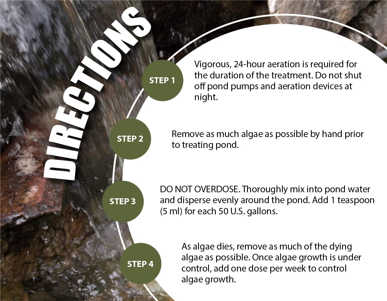 Bloom Buster Pond Algae Control - 64oz - Fast Acting Algaecide, Use in Fountains & Outdoor Ponds Containing Koi & Other Fish - EPA Registered