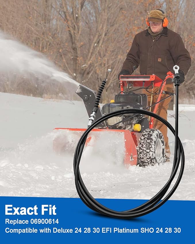 ULZOZN Snow Blower Deflector Cable Compatible with Deluxe 24 28 30 EFI Platinum SHO 24 28 30 Replace 06900614