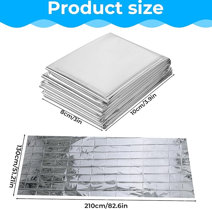 2 Pcs Plant Growth Mylar Films, 82.6 x 51.2 Inch Garden House Covering Foil Sheets High Reflective Mylar Film for Plant Growth, Grow Room, Camping