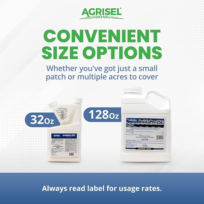 ImidaPro 2SC/Midash 2SC Insect & Pest Control, Residential & Commercial, Effective Against 100+ Pests, Outdoor Use Only, Includes 3-Pack of Agrisel Protective Gloves, 128 Ounces