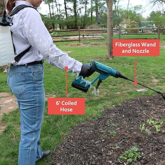 Lil' Squirt Battery Powered Sprayer - Electric Backpack Garden Sprayer - 1.5 Gallon