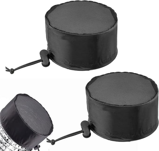 2 Pcs Grow Tents Vent Cover - 6" Dustproof Duct Filter Vent Covers with Elastic Band and Fixed Buckle for Plant Grow Tent Accessories