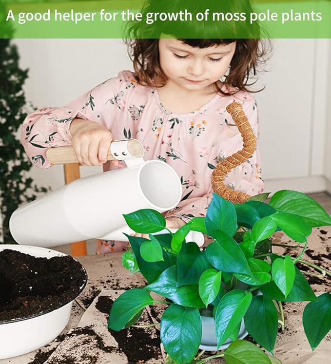 2 Pack 27.56'' Bendable Moss Pole Monstera Plant Support for Climbing Indoor Plants - Stakes for Potted Climbers - Tall Sticks Indoor Trellis for Houseplants - Accessories for Monstera Pot