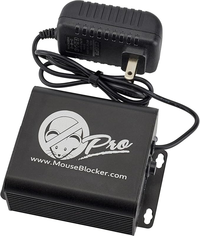 Prox 120V Plug-in Ultrasonic Mouse and Rodent Deterrent with Dual Strobing LEDs for Your Vehicle