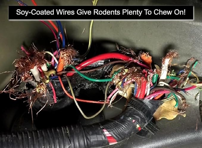 Mice/Mouse, Rat, Squirrel & Rodent Wire, Engine & Vehicle Protection Spray Prevents Chewing & Nesting for Cars, Trucks, RV’s, ATV’s. Great for Winter Protection. Ready to Use (128 Oz Gallon)