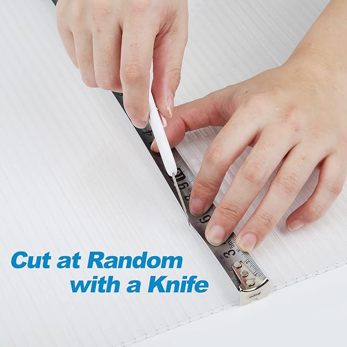 Polycarbonate Greenhouse Panels, 14 Pack Twin Wall 4mm Sheets, 4' (W) x 2'(L) x 0.16” - Impact and Shatterproof, Waterproof, UV Protected, All-Weather Outdoor Clear Roof Panels