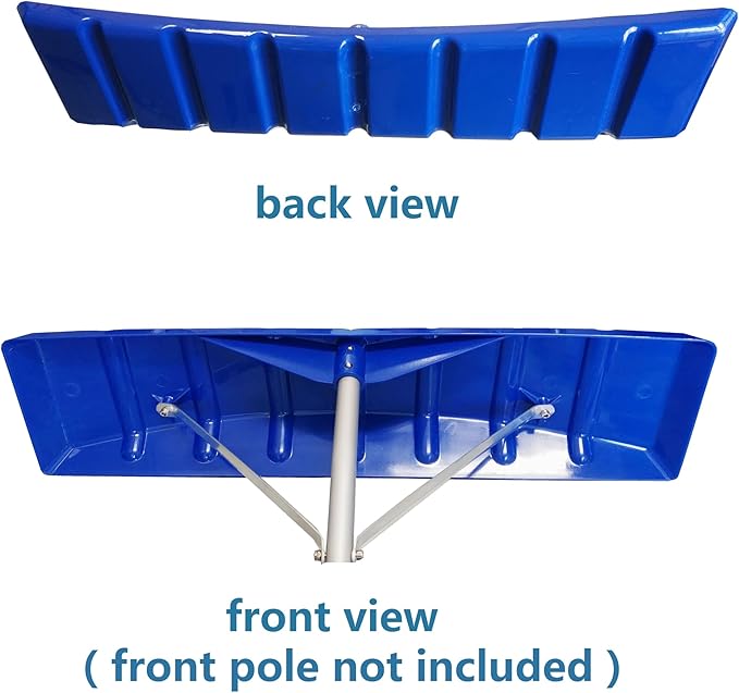 Blue 25 Inch x 6 Inch Replacement Poly Blade for Snow Roof Rake, Snow Rake Blade