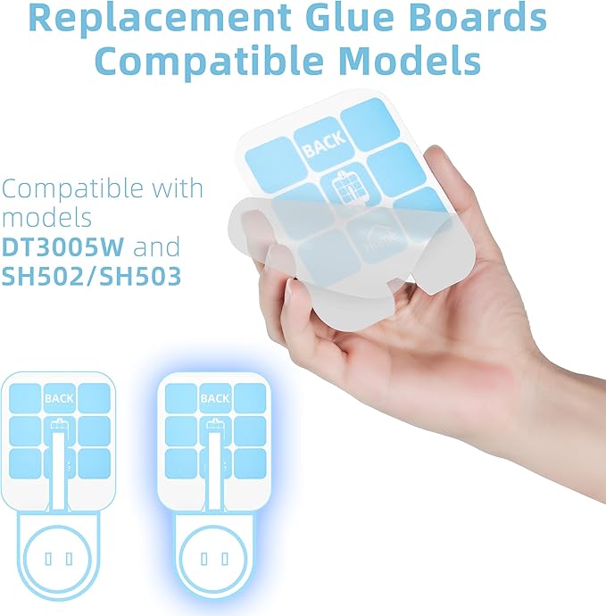 20 Pack Trap Refill Compatible with Saferr Home Fly Trap Refill,Applicable to SH502、SH503、23005-06 and DT3005W、DT3005W-DS3,Indoor Fly Trap Plug-in Insect Trap Replacement (20)