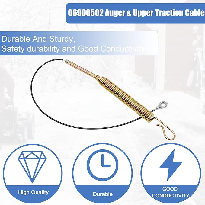 06900502 Auger & Upper Traction Cable Fits Ariens 921013 921017 921018 921022 921024 921030 921038 921032 921037 Snowblowers