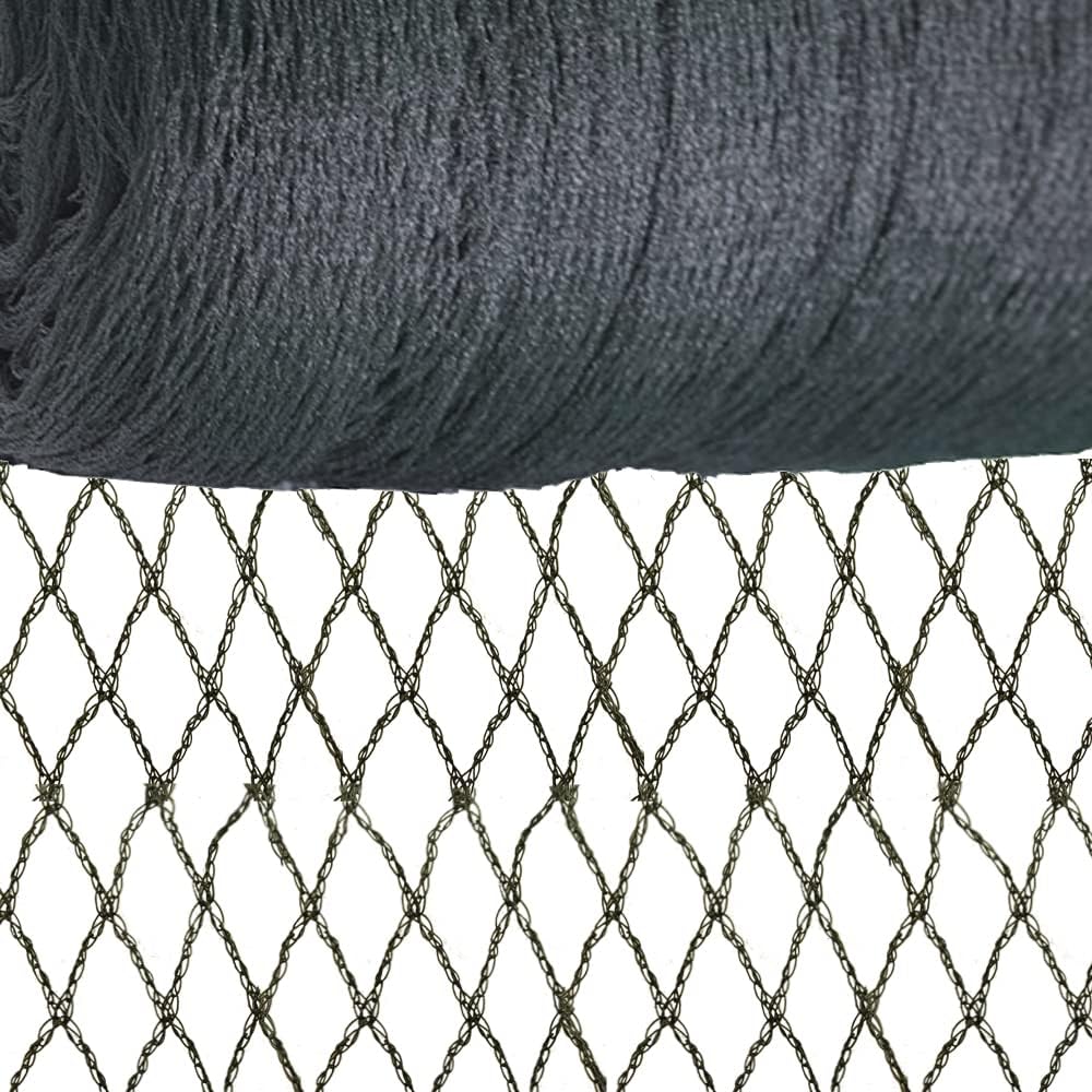 Meanchen Bird Netting for Garden 30x30 Ft, 1/2" Mesh Garden Netting,Heavy Duty Deer Netting,Protect Vegetable Plants and Fruit Trees,Garden Mesh Fence for Blueberry Bushes