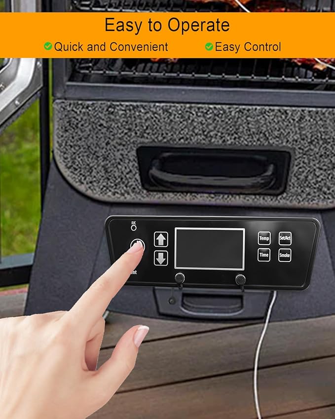 Digital Thermostat Controller Fit for Pit Boss 3-Series Digital Electric Vertical Smokers Control Panel, Barbecue Digital Thermostat Control Board