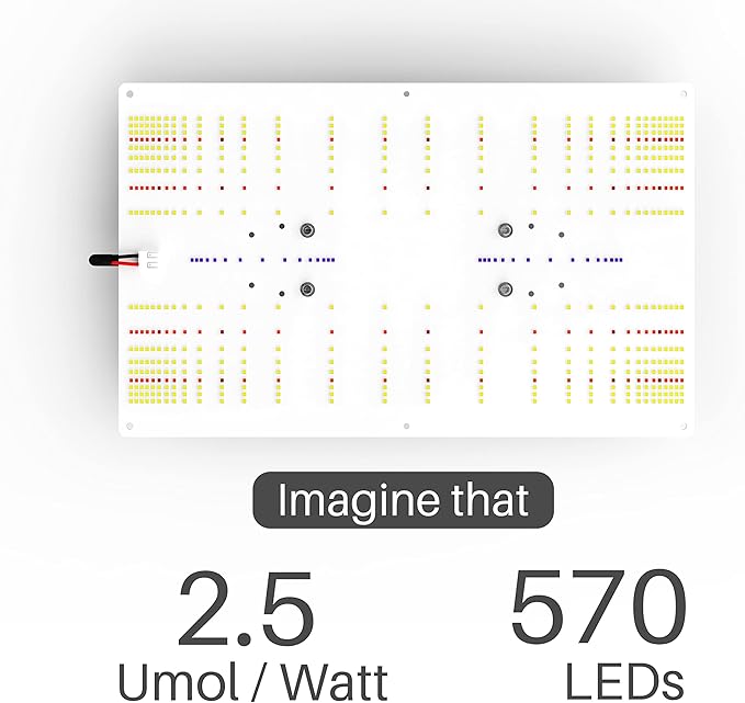 100E LED Grow Light, 100W True Full Spectrum with UV and IR, Ideal Coverage for 2'x2' or 2'x4' Grow Tents, Veg&Bloom Light Kit for Indoor Plants