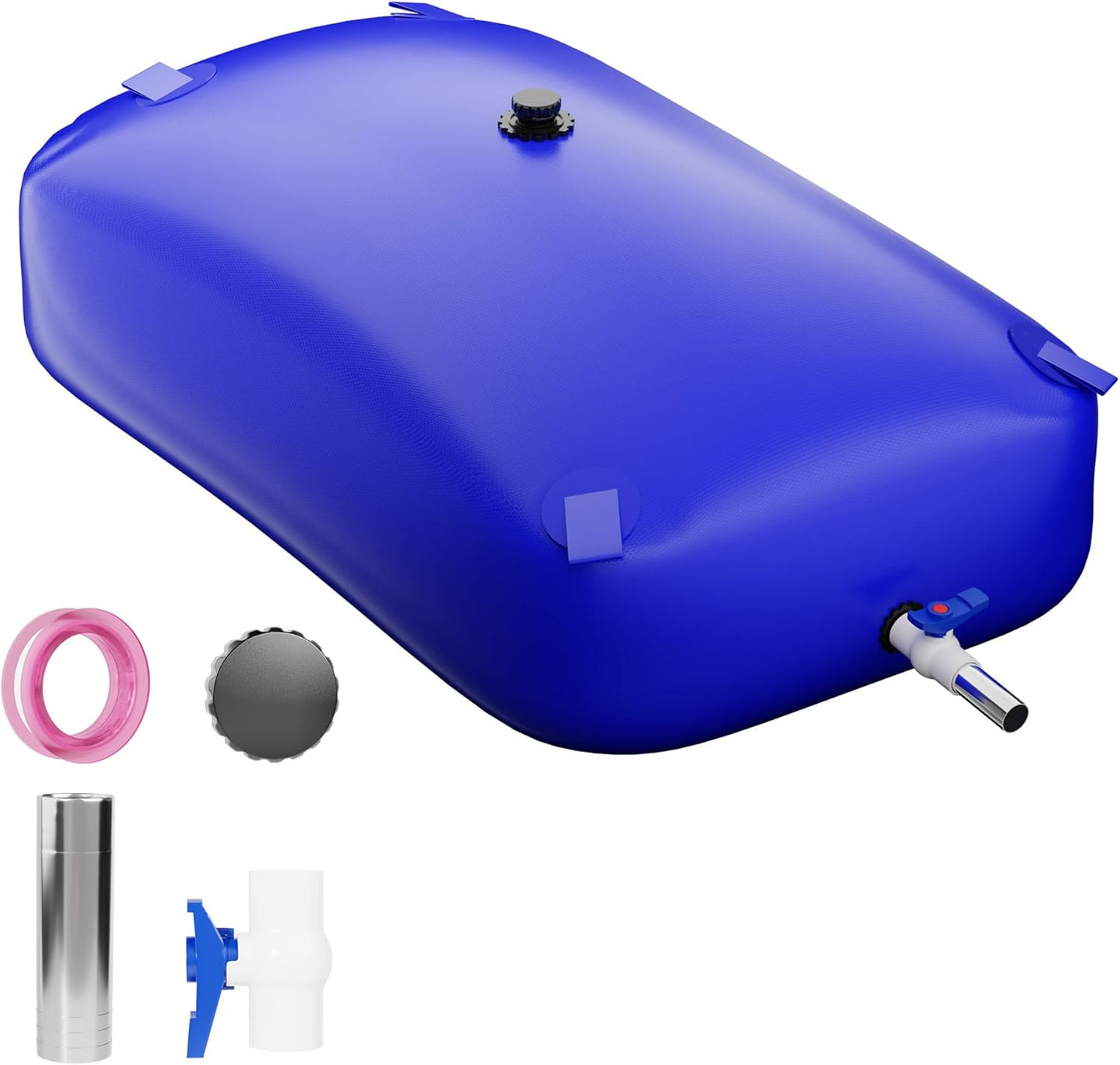 Large Capacity Water Storage Bladder, Portable Water Tank Containers, Bladder Tank for Drought Resistance, Fire Prevention, Emergency Water, Agricultural Irrigation Outdoor (330L/87Gal, Blue)