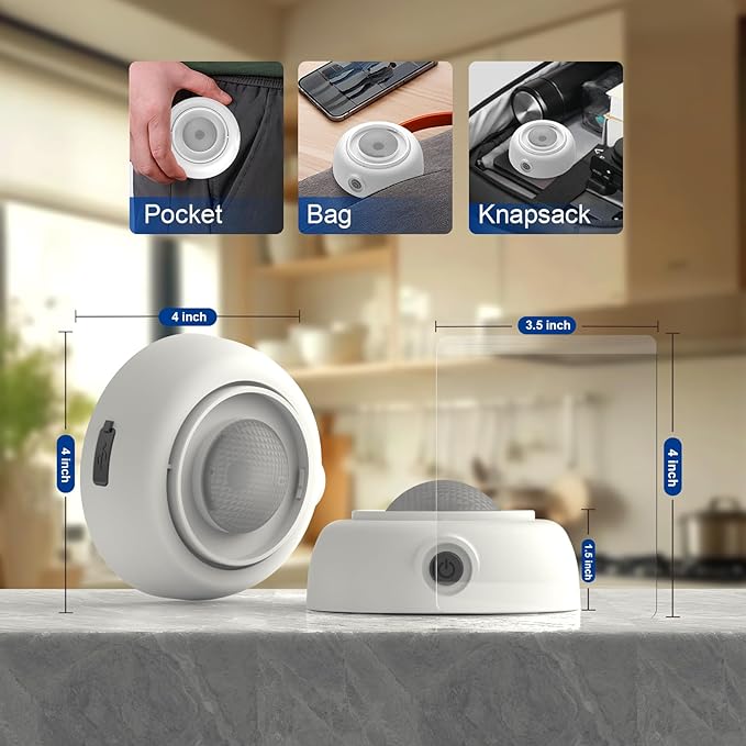 Fruit Fly Traps for Indoors Gnat Trap Lamp, Double Side Sticky Paper 360° Attraction for Fruit Fly, Gnats 9 Refills + 1 Starter Kit (Dutch White)