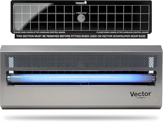 Catchmaster Vector 15, UV Light Fly Traps Indoor for Home, Electric Gnat Traps for House Indoor, Shatterproof Bulbs UV Lamp Fly, Insect & Mosquito Killer, Silent Bug Light for Kitchen, Shed, Garage