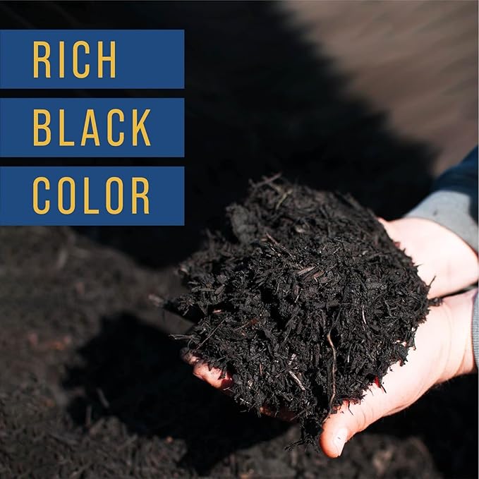 Maplefield Ultra Concentrated Black Mulch Dye - 32 Oz - Rubber Mulch Colorant & Pine Straw Stain - Fade-Resistant Formula for 3200 Sq Ft Coverage