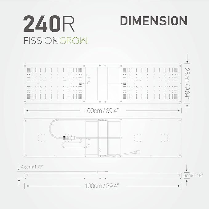 240R LED Grow Light, 240W Full Spectrum with LM301B and IR and Far Infrared LEDs for Indoor Plants Veg&Bloom for 2x4, 3x3, 4x4 Grow Tents