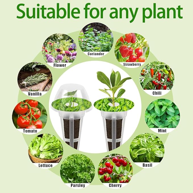 67 Seed Pod Kit for Aerogarden, Hydroponics Accessories for System Compatible with Hydroponics Supplies from All Brands, 12 Grow Sponges, 12 Grow Baskets, 12 Domes, 30 Pod Labels, 1 Tweezer (67 Pcs)