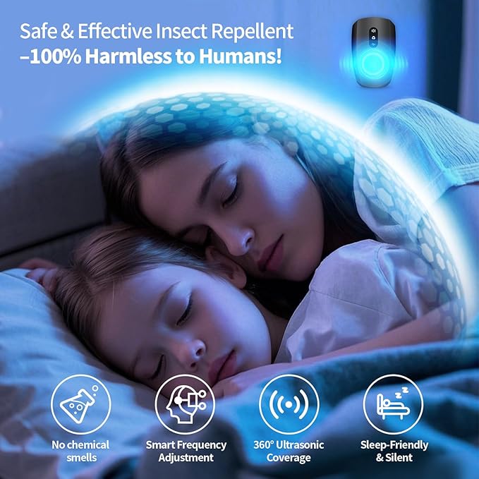 2025 Upgraded Ultrasonic Pest Repellent Indoor Insect Repeller, Pest Control, Repellent Roach, Mouse, Mosquito, Mice, Spider, Bugs, Ant, Rodent Repellent Ultrasonic Plug in, 3 Mode Switching, 6 Packs