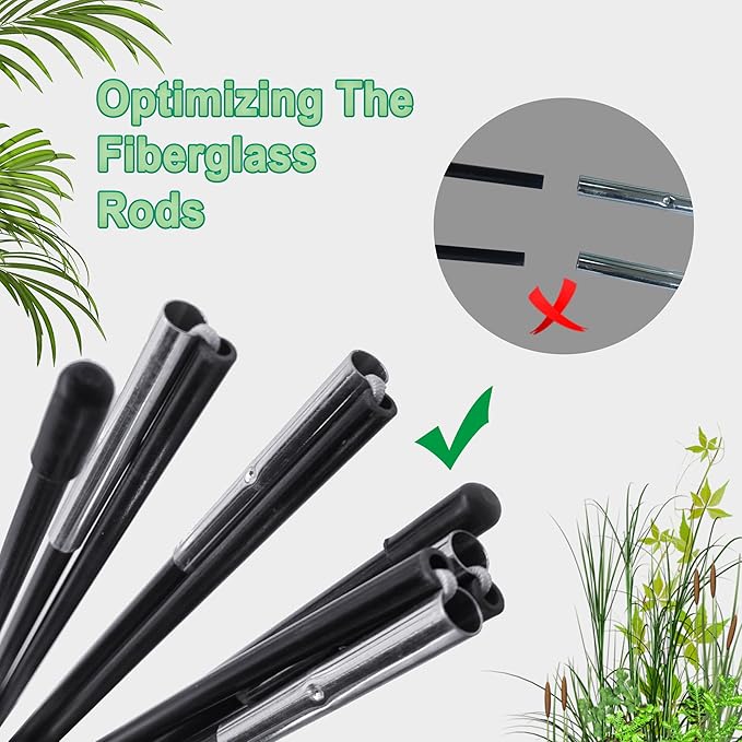 2PCS Mesh Plant Cover from Animals - 40" x 40" x 30" Plant Netting Pest Guard Cover with Stakes for Raised Bed, Plant Tent Cage Protector for Vegetables Fruits Flowers Small Animals