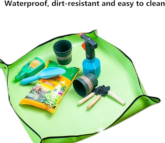 Gardening Plant Repotting Mat Transplanting Pad Square Mat Indoor Operating Tidy Flower Potting Change Soil Watering Pads Waterproof Oxford
