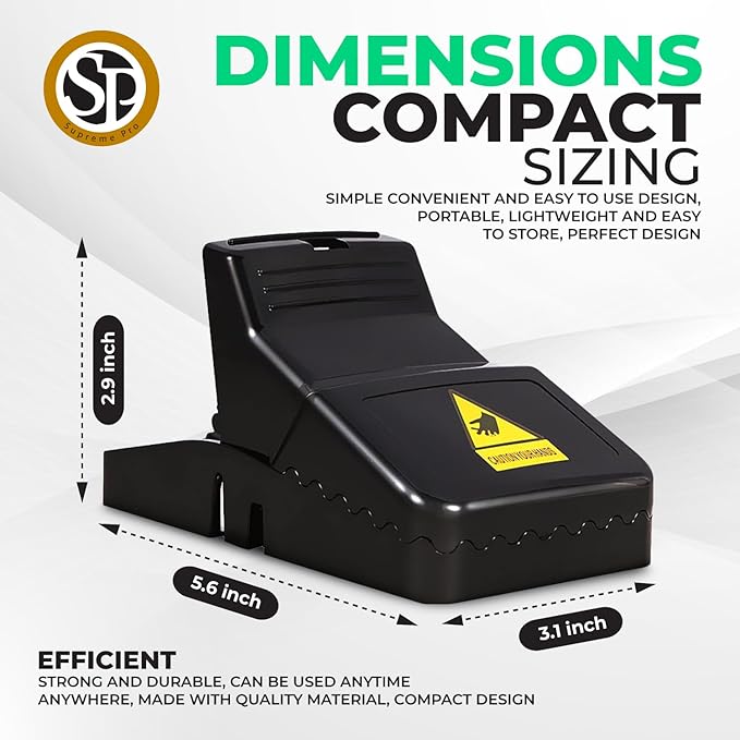 Rat Traps, Large Mice Traps for House, Mouse Trap Indoor Quick Effective Sanitary, Mice Snap Trap, Safe Rat Trap Catcher for Family and Pet