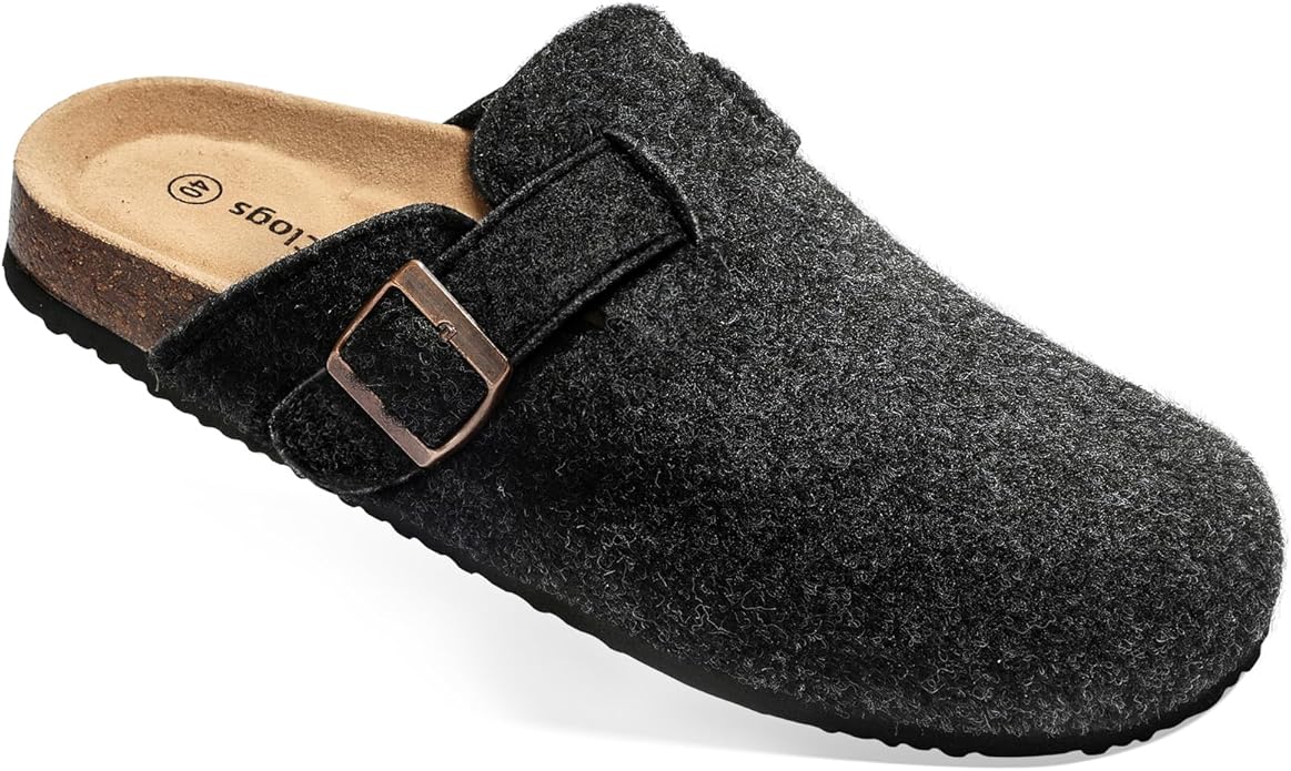 BULLIANT Comfort Clogs Slippers Sandals Nurse Work Shoes Unisex for Men Women with Cushioned Cork-Footbed