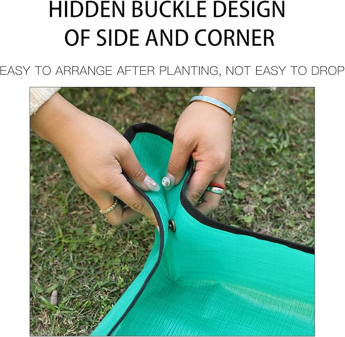 PE Houseplants Repotting Mat, Waterproof Indoor Plant Potting Tray, Foldable Bonsai Repotting Pad, Garden Soil Mess Workspace Tarp for Succulent, Cactus, Aloe Vers, Pothos, 39.4X 39.4