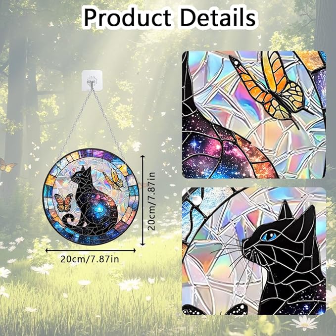 Sun Catchers Indoor Window, Acrylic Rainbow Suncatcher Window Hanging Decoration for Living Room Bedroom Summer Home Balcony Ornaments Decoration