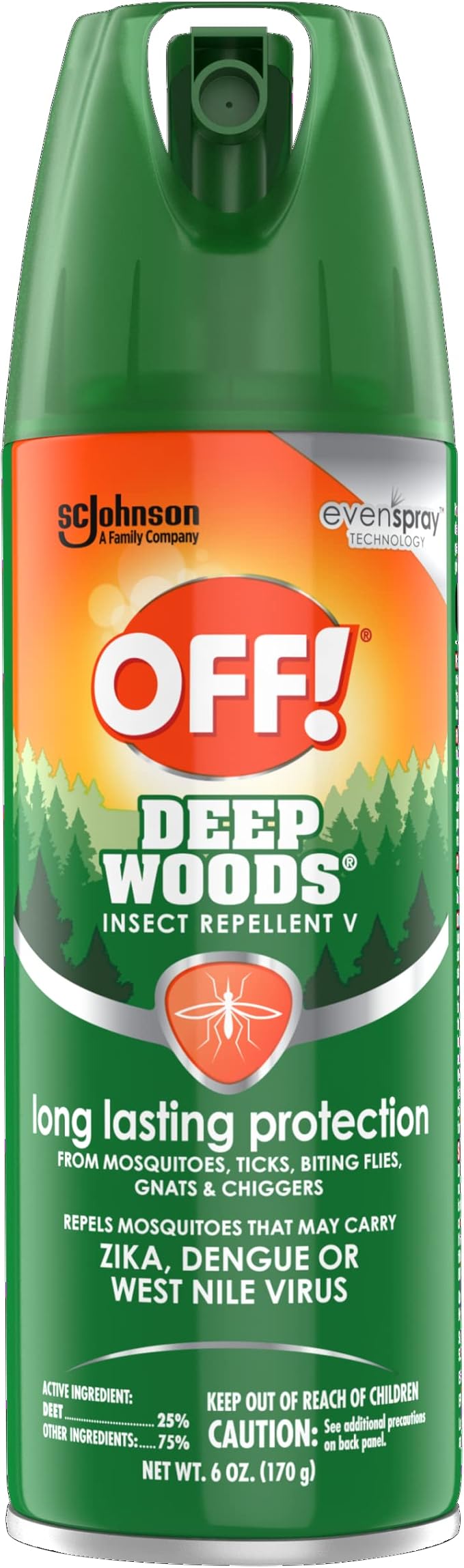 RaidOFF Off Deep Woods Insect Repellent 6oz (Pack of 3)