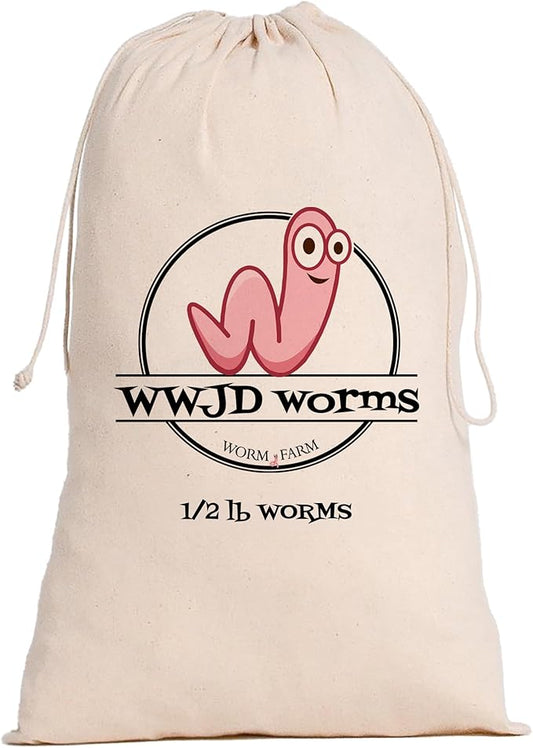 Red Wigglers Composting Worms - 1/2lb Red Worms for Composting Bin, for Plants or Gardening, Compost Worm for Soil Fertility & Worm Farm, Easy to Manage