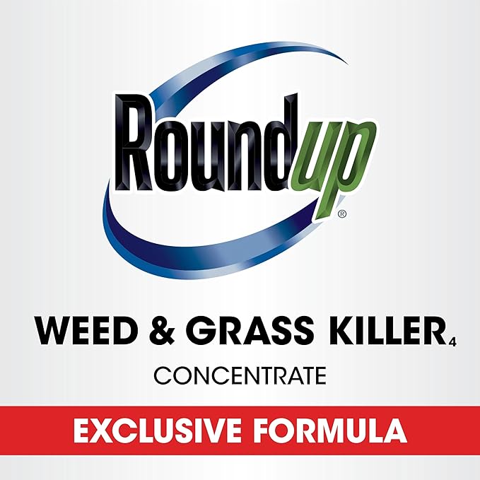 Roundup Weed and Grass Killer₄ Concentrate, Use in and Around Flower Beds, Walkways and Other Areas of Your Yard, 35.2 fl. oz.