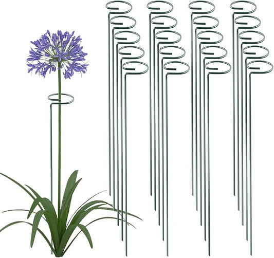 36 Inch 20 Packs Plant Support Stake Garden Single stemmed Plant Support Hoops Plant Prop for Flowers Orchid Tomatoes Peony Lily Rose Gladiolus (36 inch)