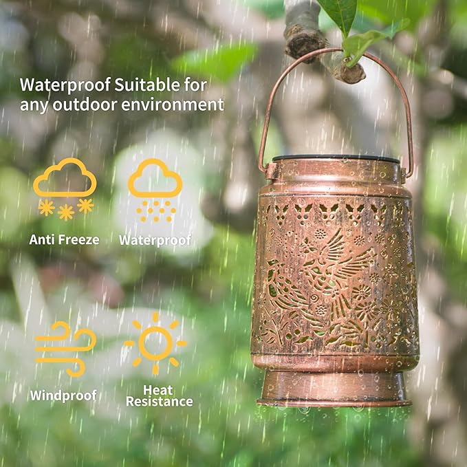 Cardinal Lover Gifts for Mom/Grandma/Women/Sister Cardinal Solar Light Gifts Mother Day Gift Solar Lanterns Outdoor Waterproof Cardinal Lights Led Mason Jar Hanging Lamps Decor for Garden Yard Patio