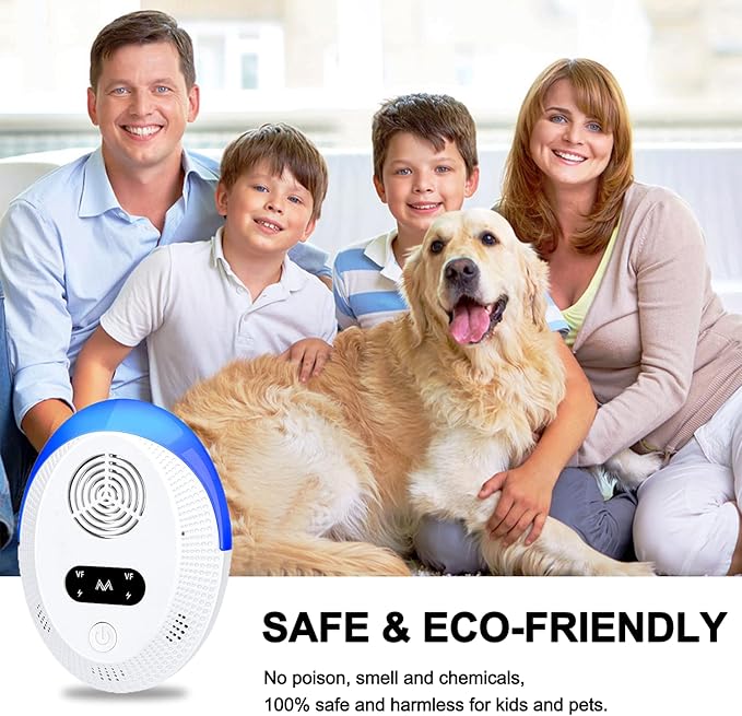 2025 Upgraded Version Ultrasonic Pest Repeller 6 Packs, Mouse Repellent Indoor, Pest Control for Roach Rodent Cockroach Bugs Mosquito Mice Spider Ant Fleas Insects